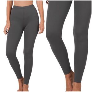 Zenana Premium Quality Soft Brushed DTY Microfiber Full Length Leggings Ash Grey